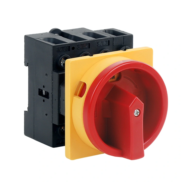 Installazione di tipo Y da 40 A dietro l'interruttore a camma con lucchetto della scheda