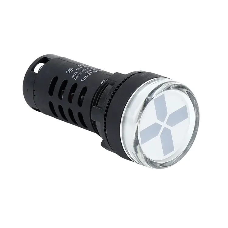 Dimensioni foro di montaggio 22 mm Indicatore di posizione di tipo bianco AD16-22W