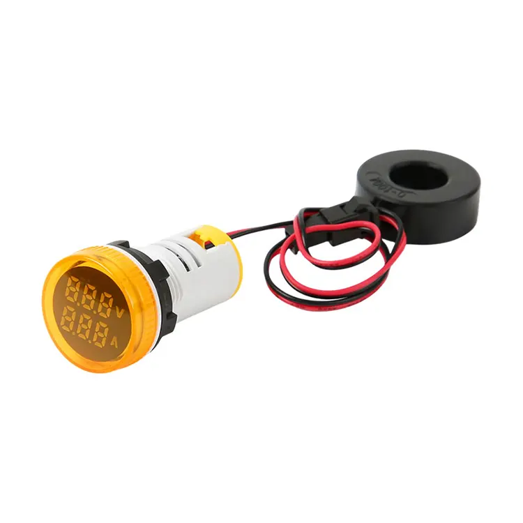Voltmetro CA digitale e indicatore luminoso quadrato a doppio display