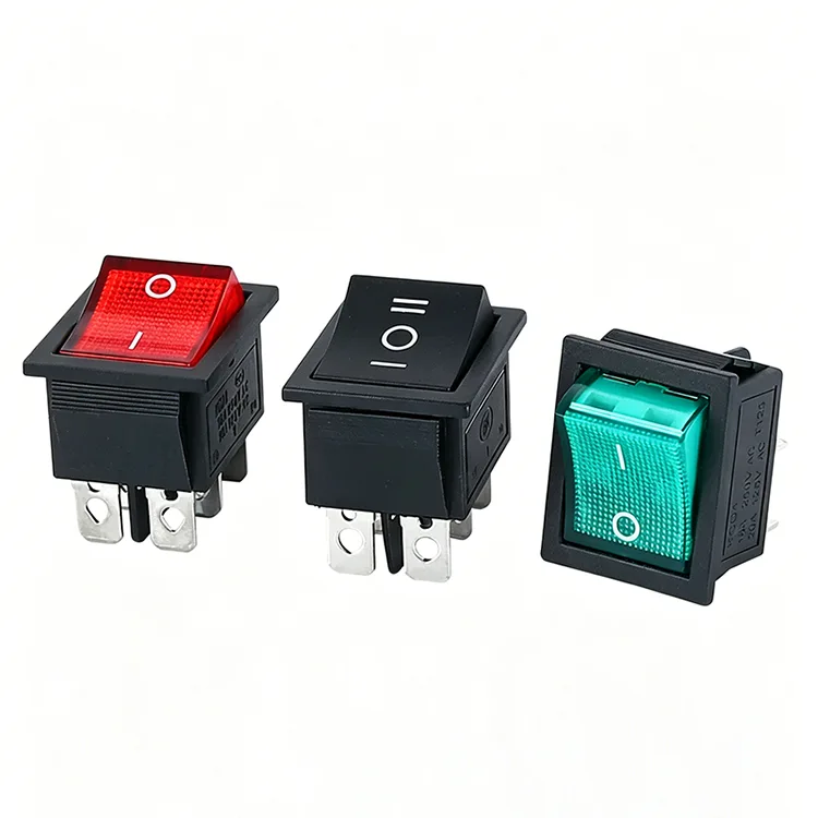 Interruttore a bilanciere KCD4 a colori multipli