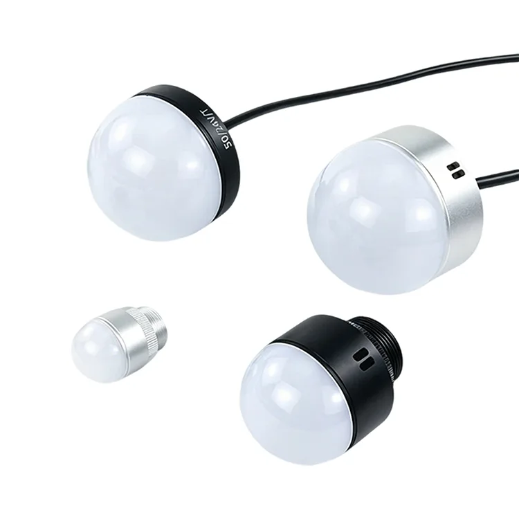 Indicatore luminoso di allarme in metallo leggero a tre colori a sfera