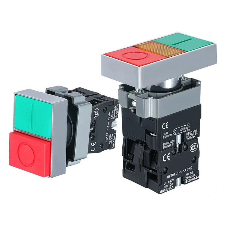 XB2-BL Interruttore a doppio pulsante illuminato e non illuminato